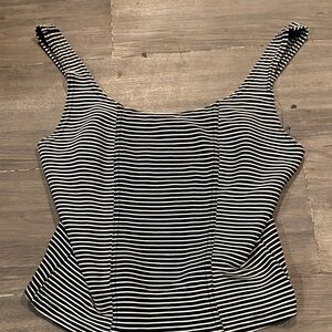 Jaipur Black and White Striped Camisole